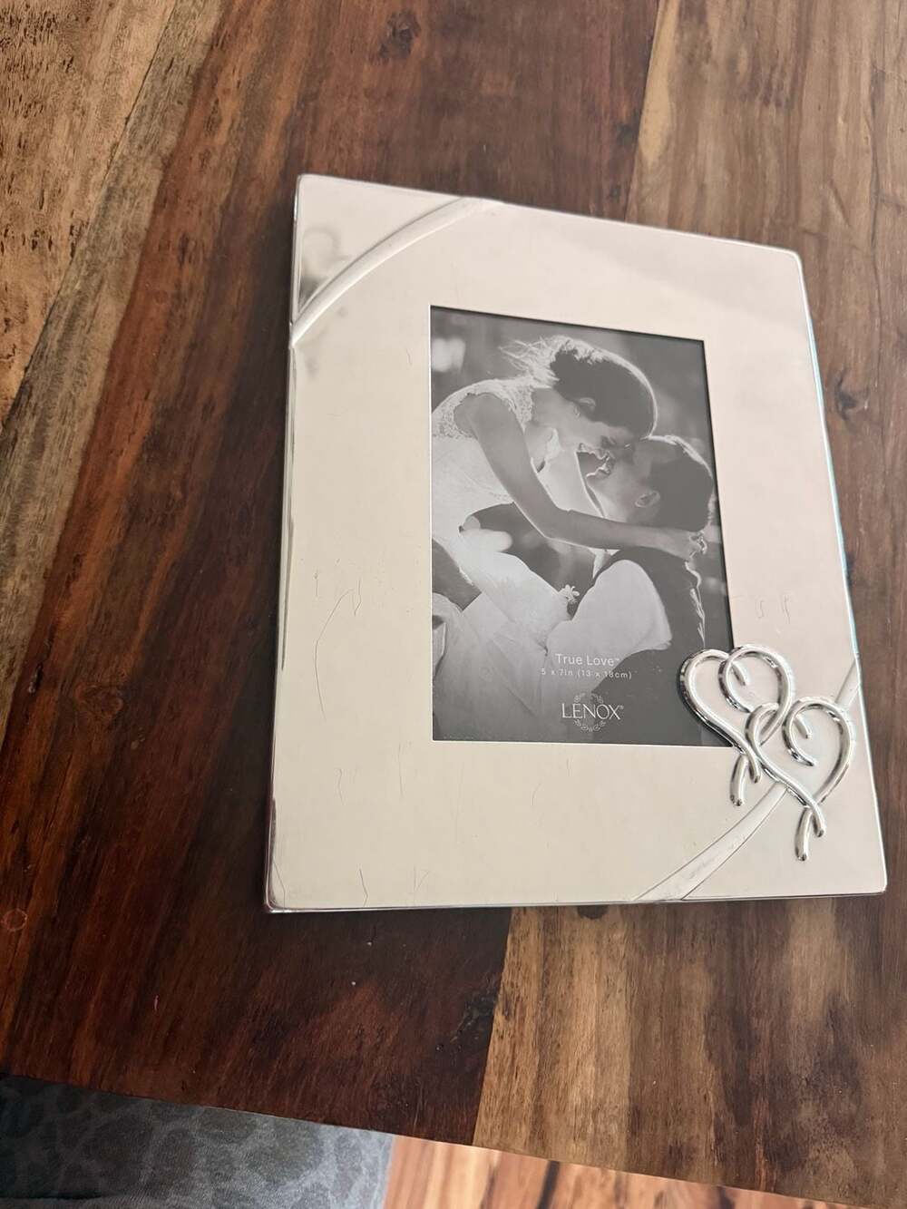 Lenox True Love Silver-Plated 5x7 Picture Frame